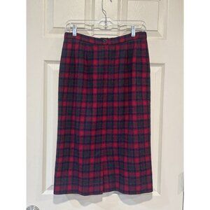 Vintage Women’s Pendelton Red Wool‎ Plaid Shirt Size 8